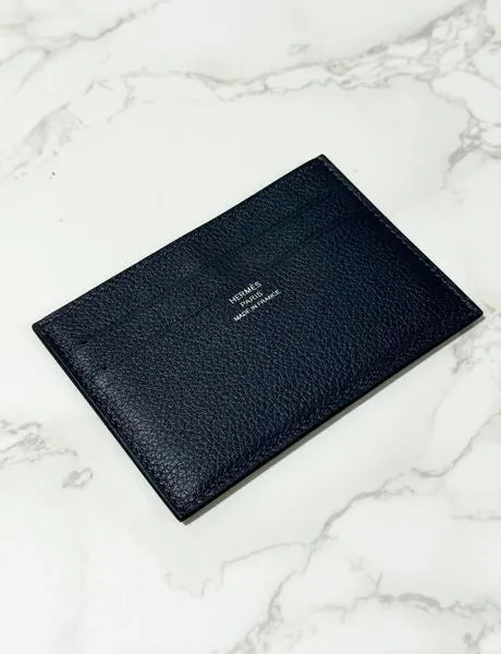 愛馬仕 Citizen 斜紋卡包 午夜藍