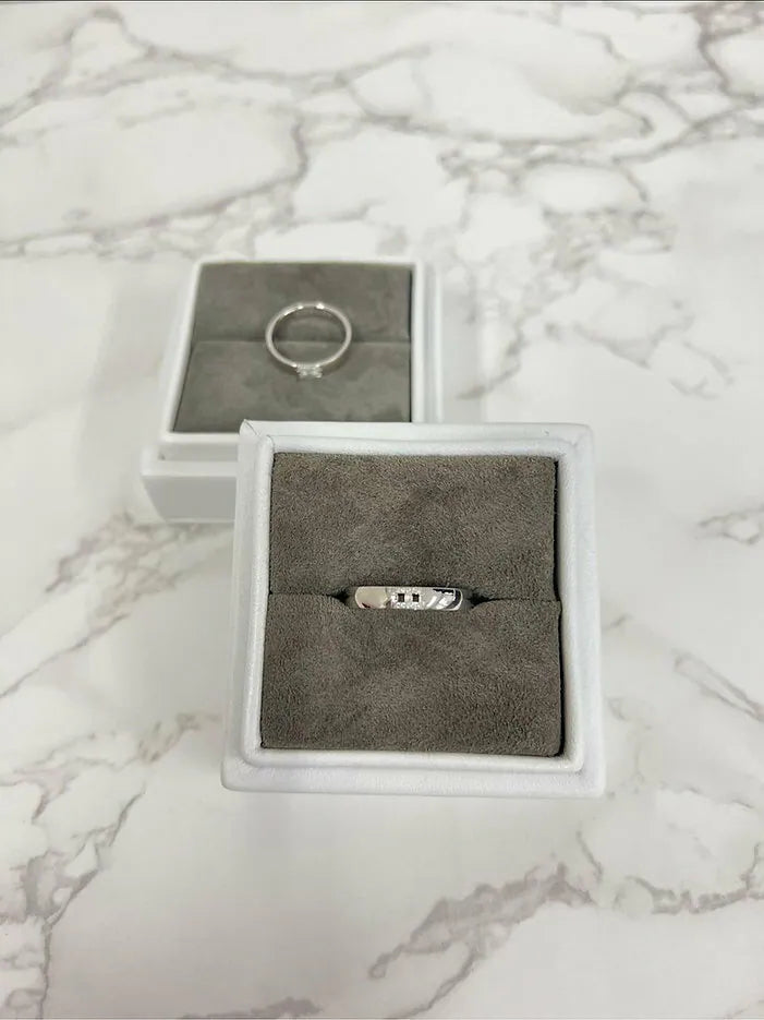 Hermes 白金鑽石戒指 白金鑽石對戒