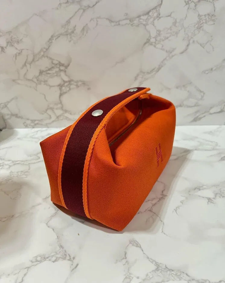 Hermes BRIDE-A-BRAC Orange Feu PM Size Small Model