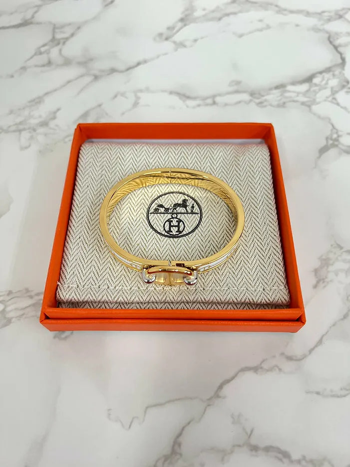 ❤️Hermes Mini Clic Ch D'ancre Blanc GHW Pm 碼