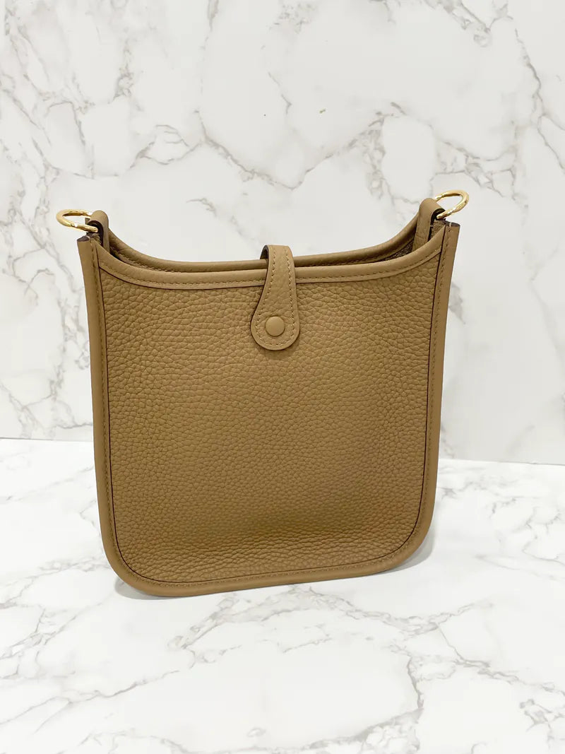 ❤️愛馬仕迷你伊芙琳 16 TC 餅乾 B4 B 郵票 GHW