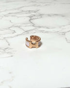 Hermes Bijou D'Oreille Olympe Mauve Pale 09 玫瑰 GHW 耳環