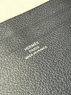 愛馬仕 Citizen 斜紋卡包 午夜藍