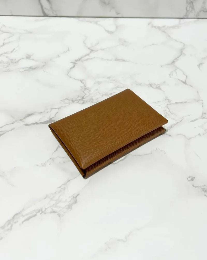 ❤️愛馬仕 Calvi 卡包 金 Epsom