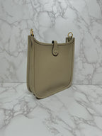 ❤️Hermes Evelyne 16 bag Beige Marfa 8Q GHW W Stamp