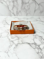 愛馬仕 Clic H 手鐲 PM Marron Glace RGHW