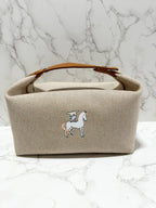 Hermes H Bride A Brac Case Cabriole GM Large Model BISCUIT