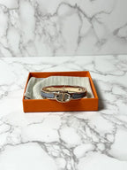 ❤️Hermes Bracelet Mini Clic Ch D’Ancre Gris Myer  RGHW PM Size