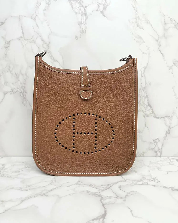 愛馬仕迷你Evelyne 16 TC 金色PHW U印章