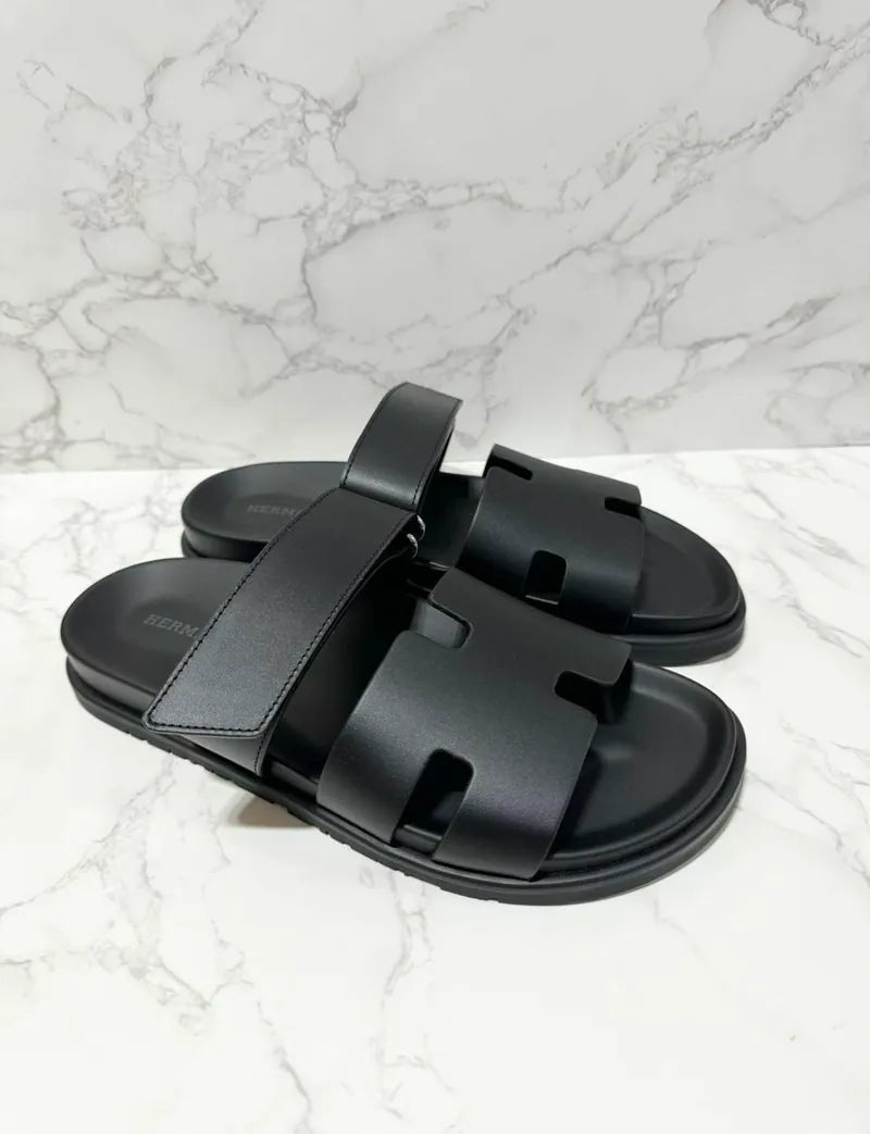 愛馬仕 Sandales 男士西普黑 39