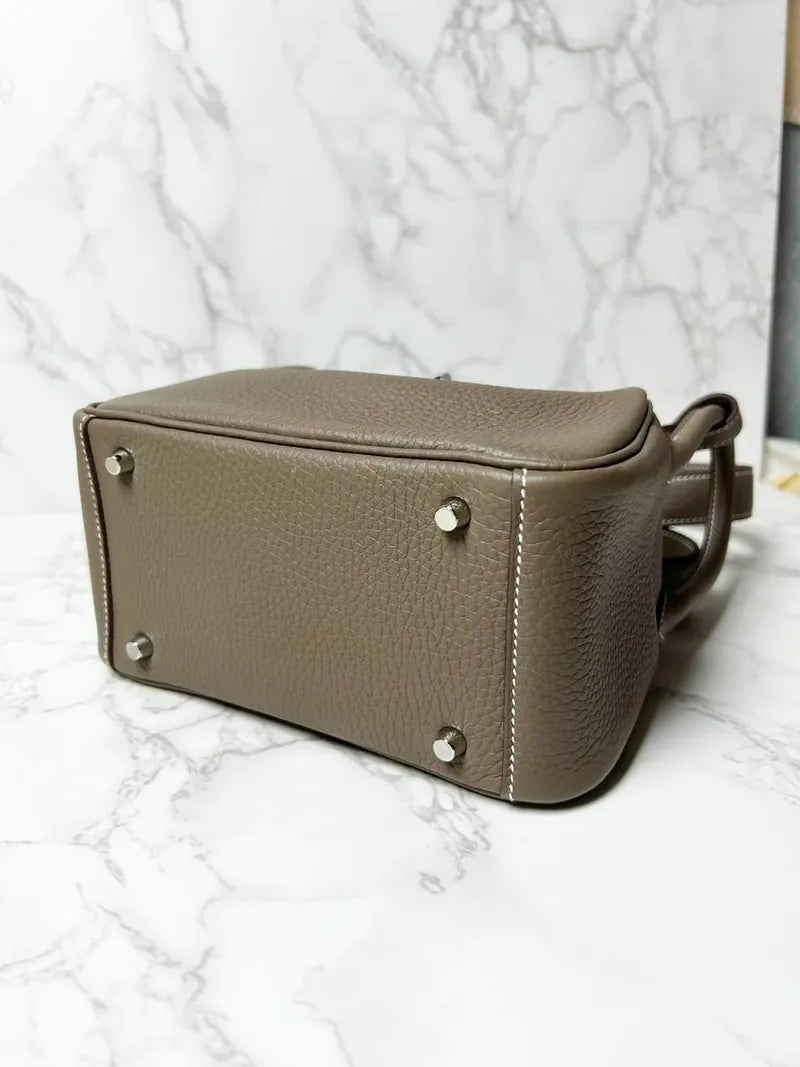 愛馬仕迷你 Lindy TC 灰褐色