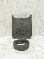 Hermes Mini Evelyne 16 TC Gris Myer PHW W Stamp
