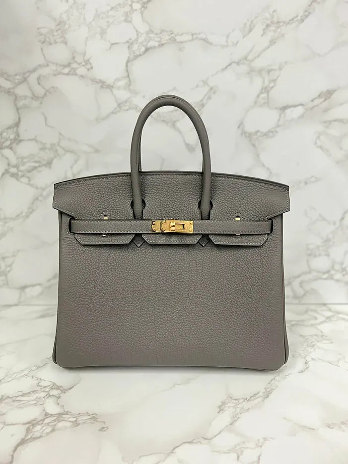 愛馬仕 Birkin 25 Togo Gris Meyer GHW 0L
