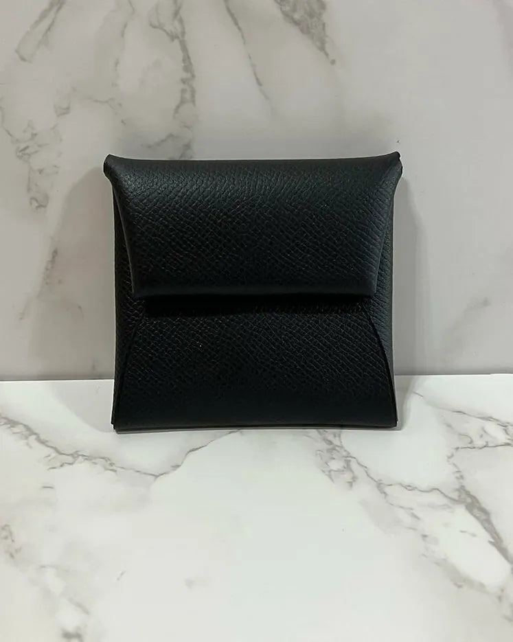 Hermes Bastia 零錢包 Epsom Noir