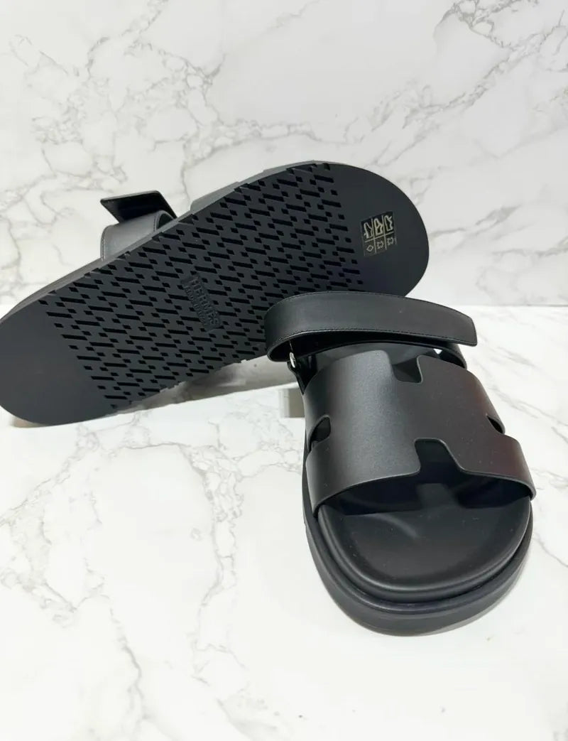 愛馬仕 Sandales 男士西普黑 41