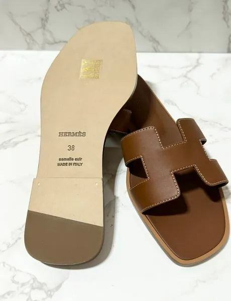❤️Hermes Oran Sandal H Gold Size 38
