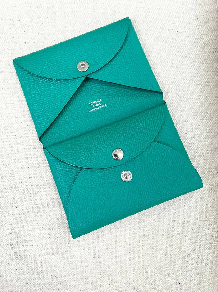 Hermes Calvi Duo 卡包 翠玉
