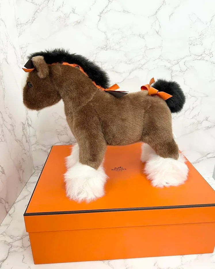Hermes Hermy plush horse 28cm
