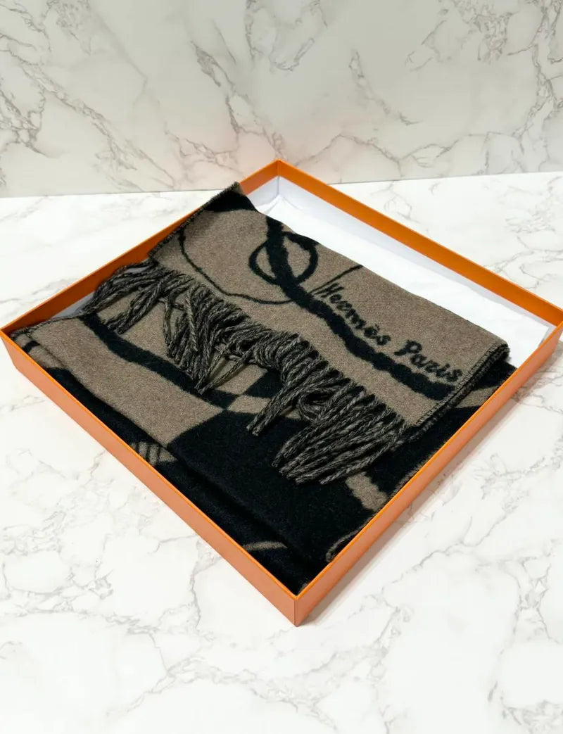 Hermes  H Clic-Clac muffler Cashmere 頸巾