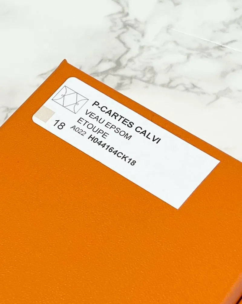 Hermes Calvi 卡夾 Etoupe epsom