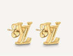 LV 標誌性金色耳環