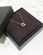 愛馬仕 Finesse 玫瑰金吊墜項鍊