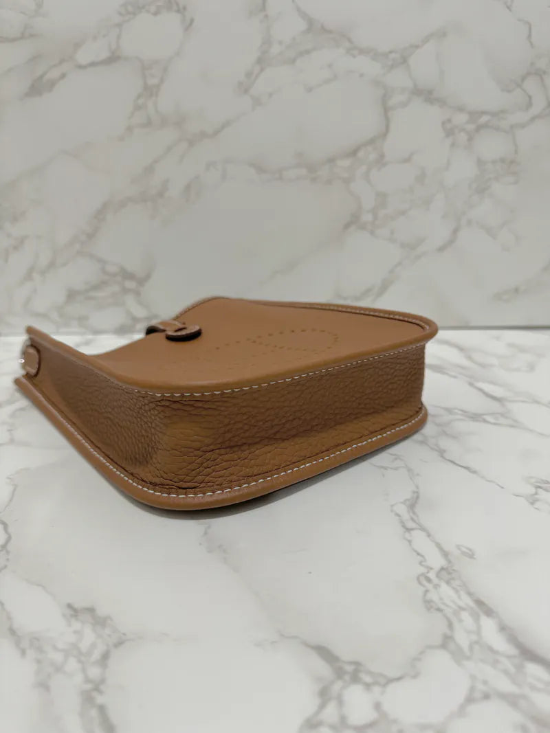 Hermes Mini Evelyne 16 Gold PHW W Stamp