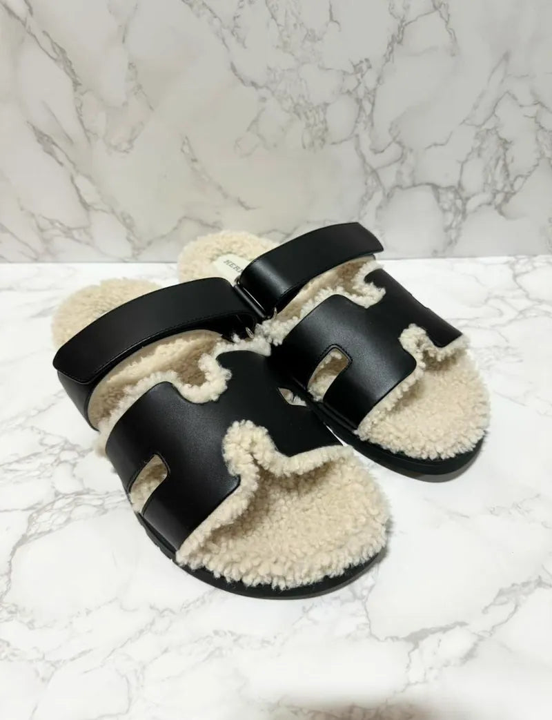 Hermes Sandales Femme Chypre Noir 41