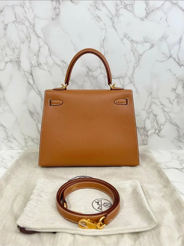 愛馬仕 Kelly 25 金 Epsom GHW 37