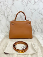 愛馬仕 Kelly 25 金 Epsom GHW 37