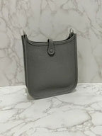 Hermes Mini Evelyne 16 TC Gris Myer PHW W Stamp