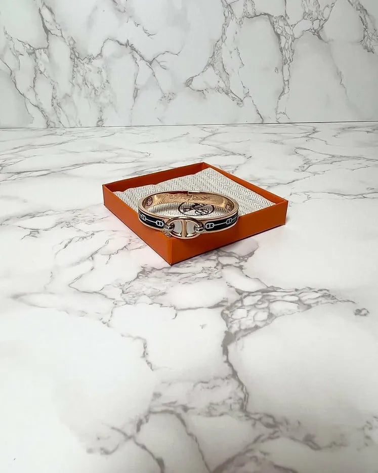 ❤️Hermes Mini Clic Ch D'ancre 手鍊 RGHW