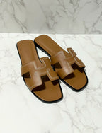 Hermes Oran Sandal H Naturel Size 39