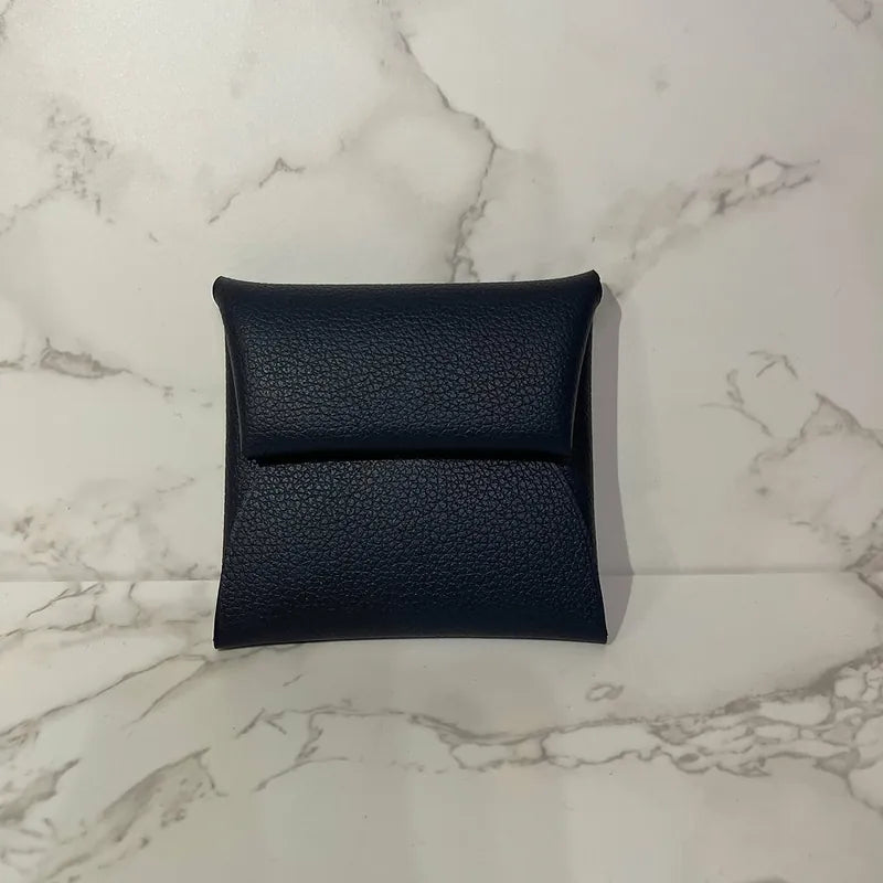 Hermes Bastia Change Purse Coin Bag  Epsom Noir