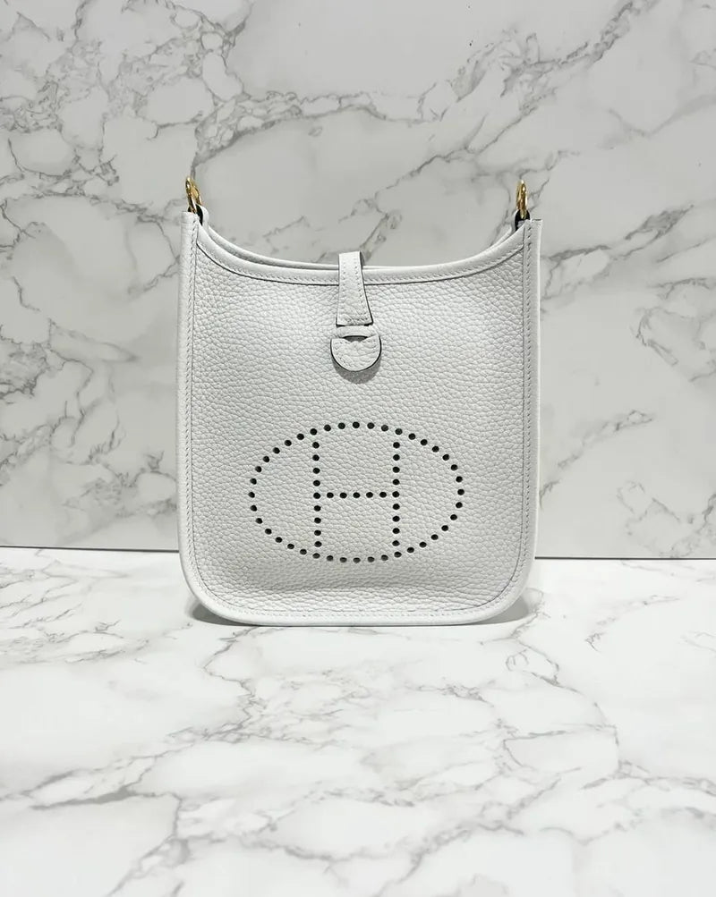 愛馬仕迷你 Evelyne 16 TC GHW 新款白色 0U