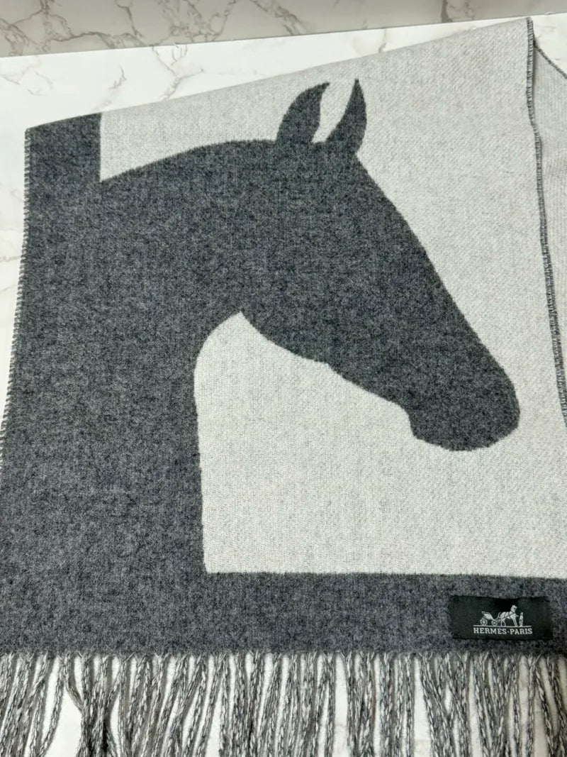 Hermes Casaque Love Story 圍巾 Gris Clair / 科特迪瓦