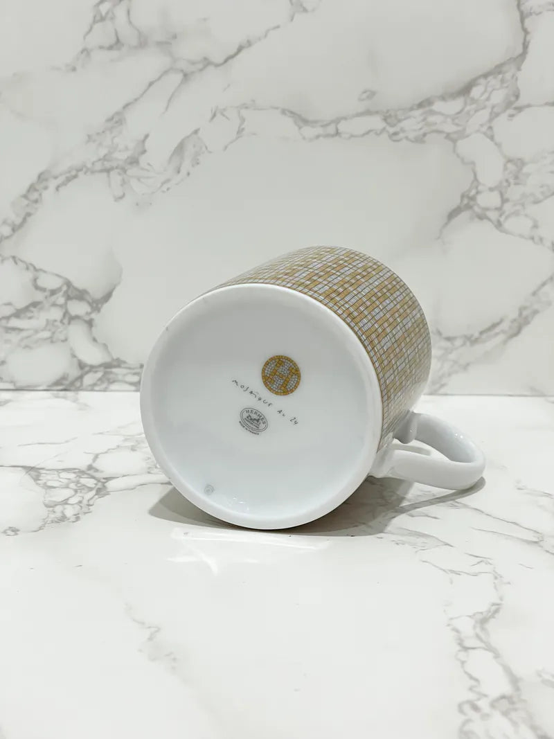 Hermes Mosaique AU 24 Gold Mug 24k