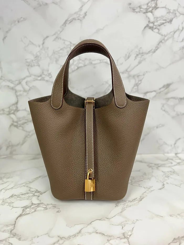 愛馬仕 Picotin 18 TC Etoupe 18 GHW