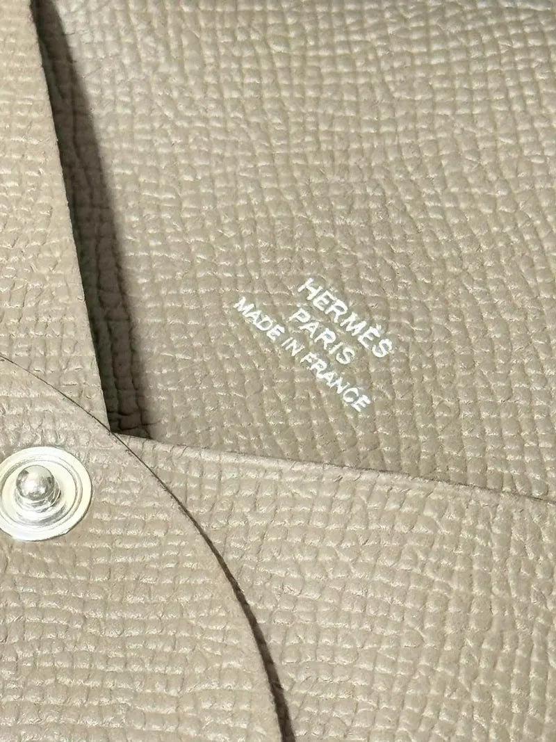 Hermes Calvi 卡夾 epsom Etoupe