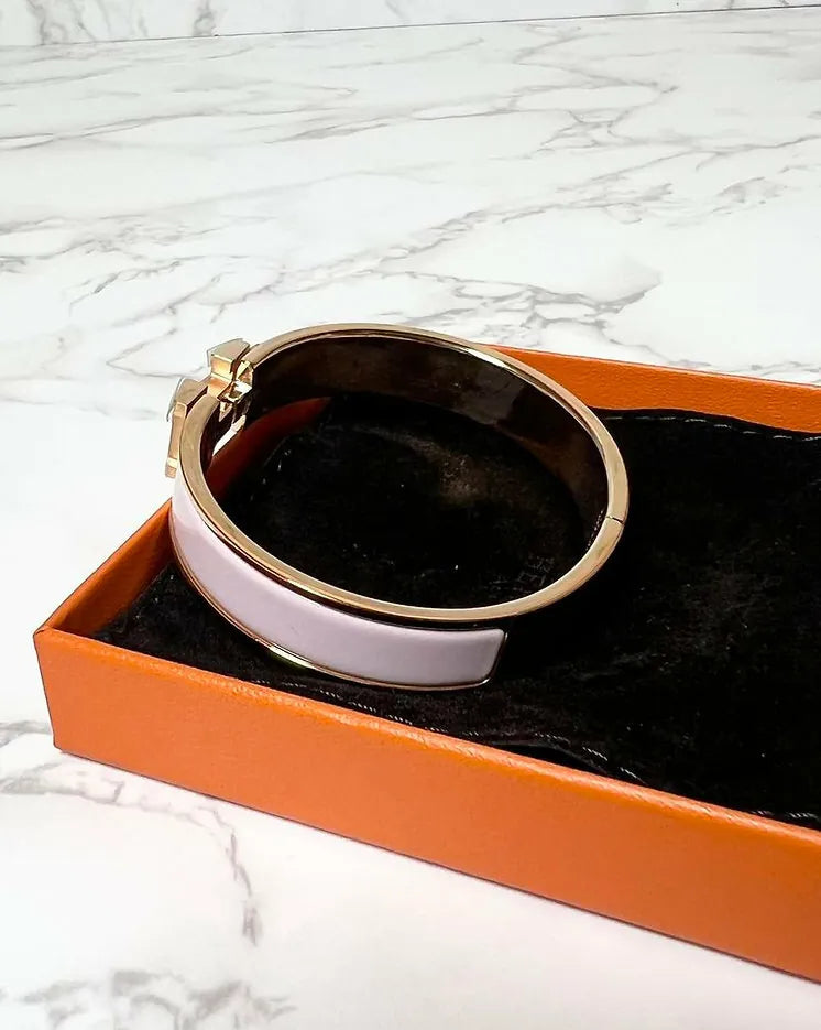 Hermes Clic H Bracelet Rose Dragree Rose Gold RGHW