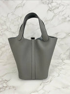 Hermes Picotin Lock 18 bag Gris Meyer TC PHW 0L 積雨雲灰 銀扣