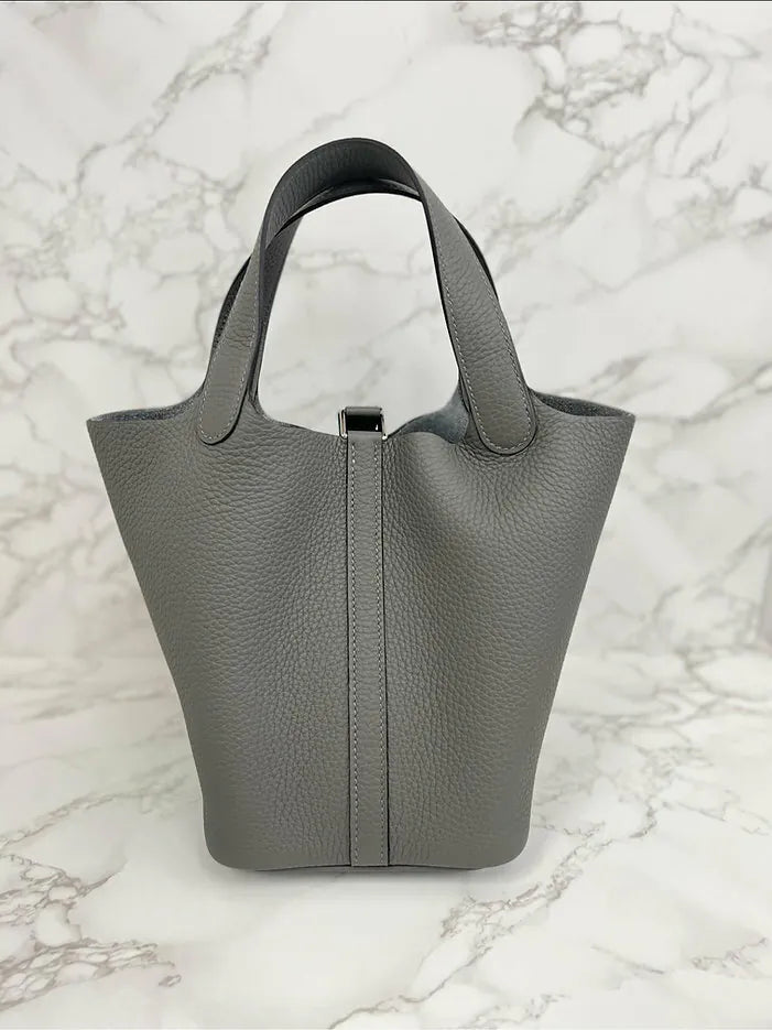 Hermes Picotin Lock 18 bag Gris Meyer TC PHW 0L 積雨雲灰 銀扣