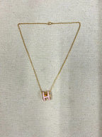 Hermes Pop H 吊墜 玫瑰糖衣 GHW