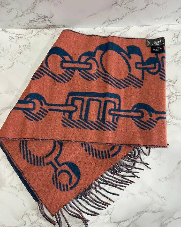 Hermes Casaque Do Re Boucles 圍巾