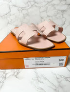愛馬仕 Oran 涼鞋 H Rose Pale 38碼