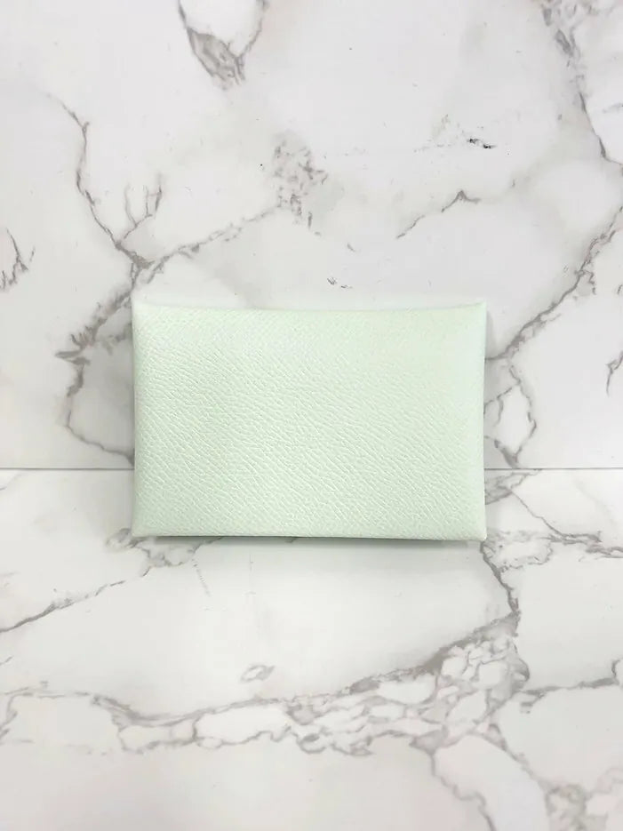 Hermes Calvi 卡包 Vert Fizz Epsom 0S