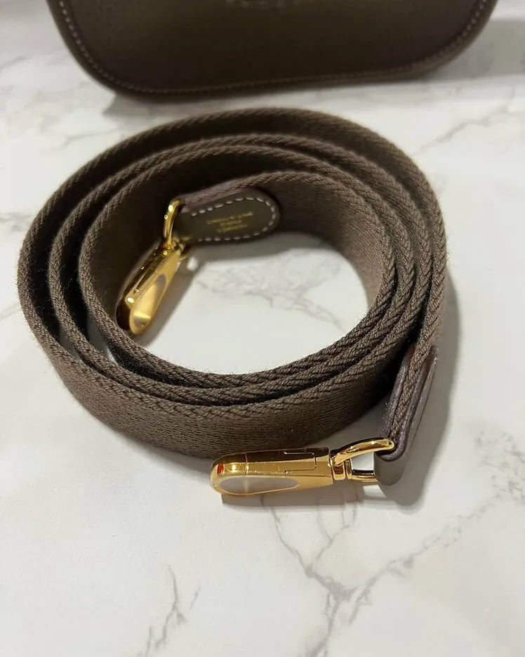 愛馬仕 Mini Evelyne 16 TC Etoupe 18 GHW U 郵票