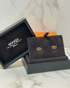 Hermes Chaine d'ancre earrings very small model RGHW
