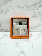 ❤️愛馬仕迷你 Pop H 耳環 白色 RGHW