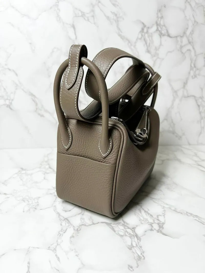 愛馬仕迷你 Lindy TC 灰褐色